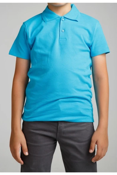 NACAR STORE Erkek Çocuk Polo Yaka Kısa Kol Okul T-shirt ürün görseli 1