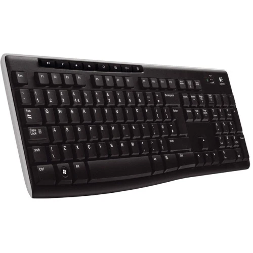 K270 920-003761 Q Kablosuz Multimedya Siyah Klavye ürün görseli 1