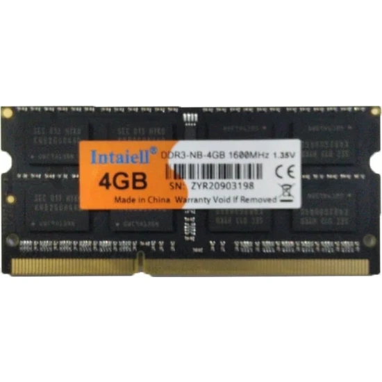 Intaiell 4Gb Ddr3 1600Mhz Notebook Ram (Kutusuz) (1.35V) ürün görseli 1