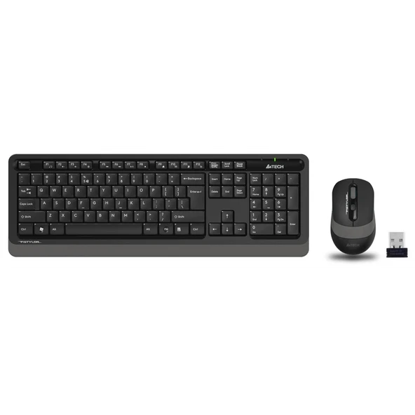 A4 Fg1010, Gri, Fstyler, 2.4Ghz Kablosuz, Türkçe Q, Klavye Mouse Set ürün görseli 1