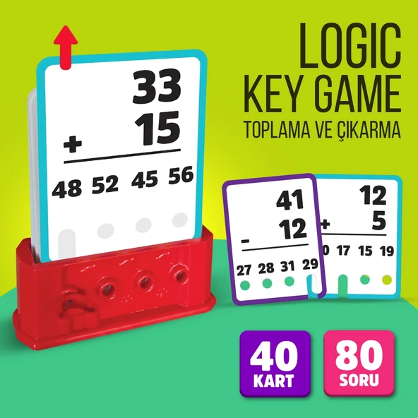 Logic Key Game Toplama Ve Çıkarma Matematik Kutu Oyunu ürün görseli 1