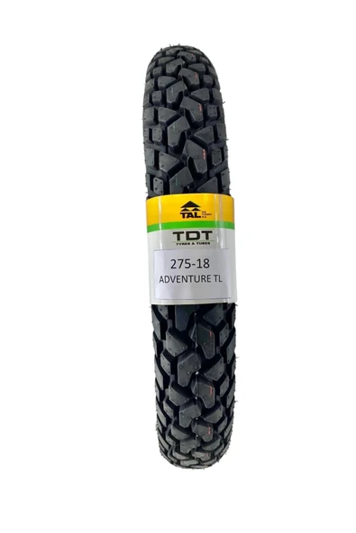 TDT TYRES 275-18 (TUBELESS - DUBLEKS) MOTOSİKLET LASTİĞİ ADVENTURE ürün görseli 1