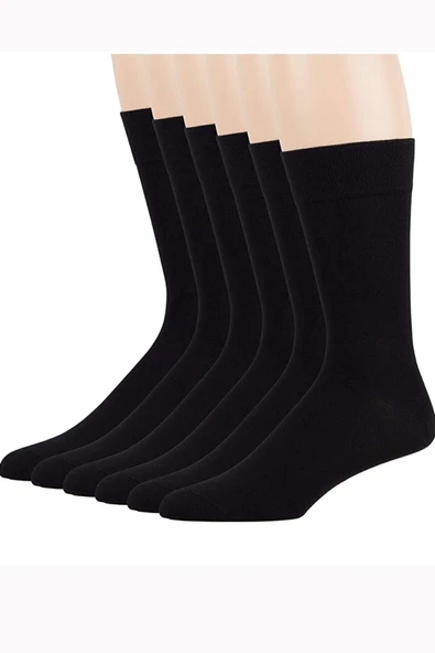 NACAR STORE Erkek Siyah Yazlık Bambu Çorap 5 Li ürün görseli 1