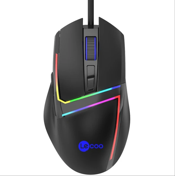 Lecoo Ms106 Usb+Kablolu 3200Dpi+7 Tuşlu Rgb Aydınlatmalı Mouse ürün görseli 1