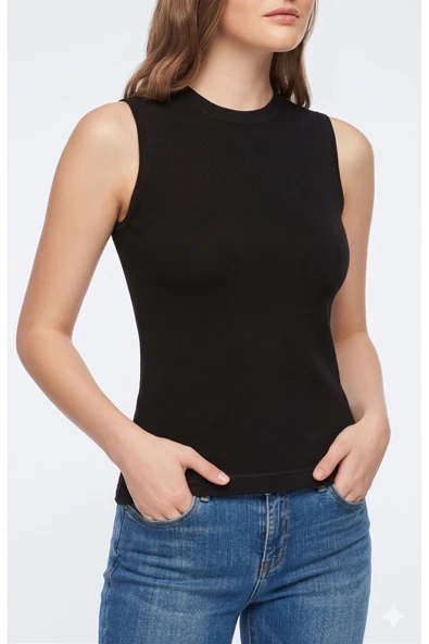 NACAR STORE Kadın Bisiklet Yaka Sıfır Kol Likralı Body ve Atlet ürün görseli 1