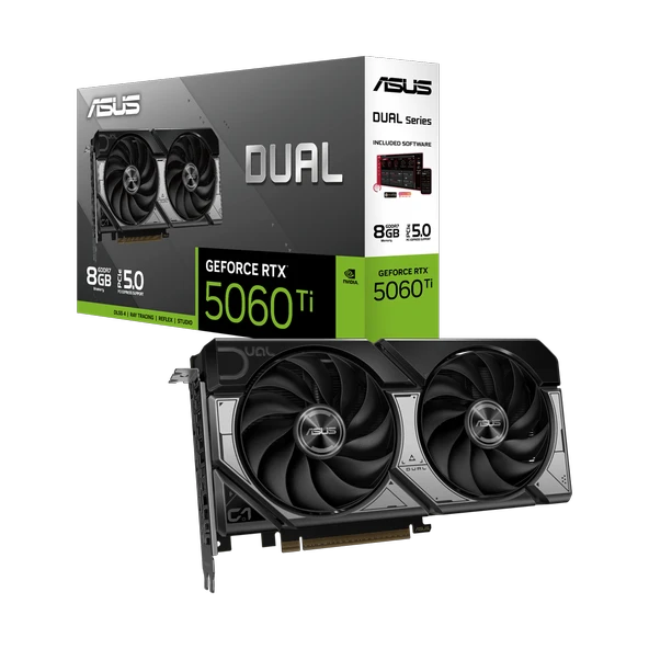 Dual-Rtx5060Ti-8G, 8Gb, 128Bit, Gddr7, 1Xhdmi, 3Xdp Ekran Kartı ürün görseli 1