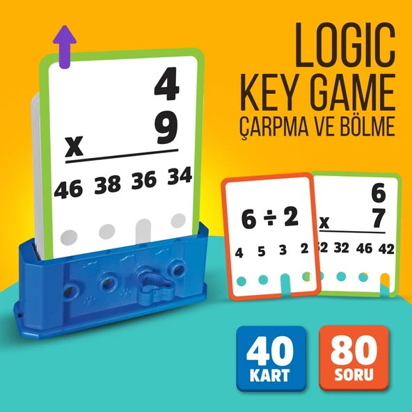 Logic Key Game Çarpma Ve Bölme Matematik Kutu Oyunu ürün görseli 1
