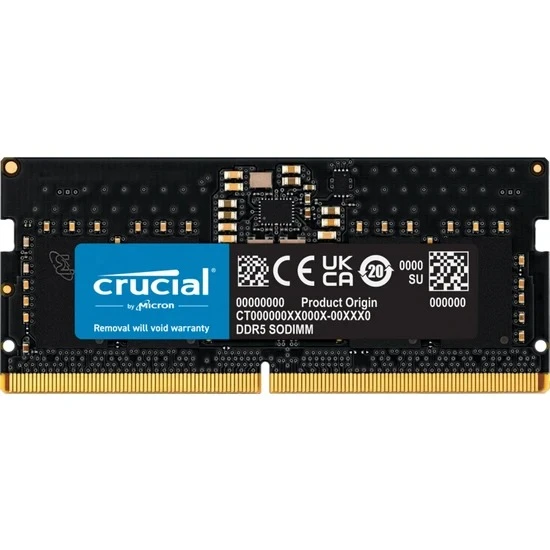 Crucial 32Gb Ddr5 5600Mhz Cl46 Notebook Ram Ct32G56C46S5 (1.1V) ürün görseli 1