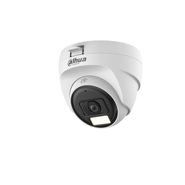 Dahua Hac-T1A21P-U-Il-0280B, 2Mpix, 2.8Mm Lens, 25 Mt Gece Görüşü, Dual Light, Dome Kamera ürün görseli 1