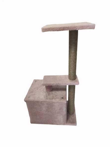3A KEDİ TIRMALAMA 2 KAT PEMBE - Resim 5