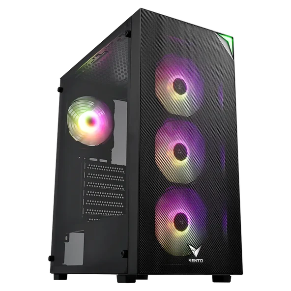 Vento Vg4200S Mid Tower, 850W 80+ Siyah, Temperli Cam, Rgb, Atx Kasa ürün görseli 1
