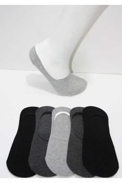 NACAR STORE 5'li Erkek Pamuklu Basic Babet Çorap ürün görseli 1