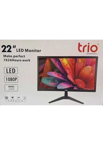 Tri̇o 22 Tr-22Ws 3Ms 75Hz Vga+Hdmi Fhd Led Monitor ürün görseli 1