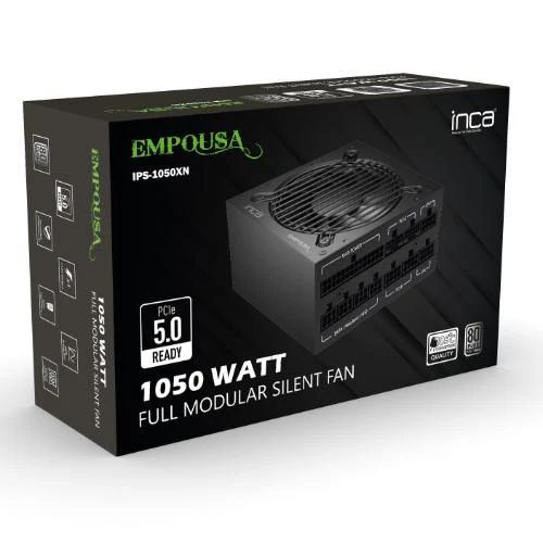 Inca Empousa Ips-1050Xn 1050W 80+ Platinum Tam Moduler Power Supply ürün görseli 1