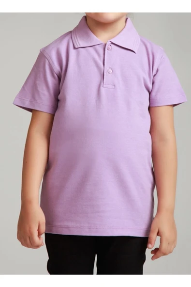 NACAR STORE Kız Çocuk Polo Yaka Kısa Kol Okul T-shirt ürün görseli 1