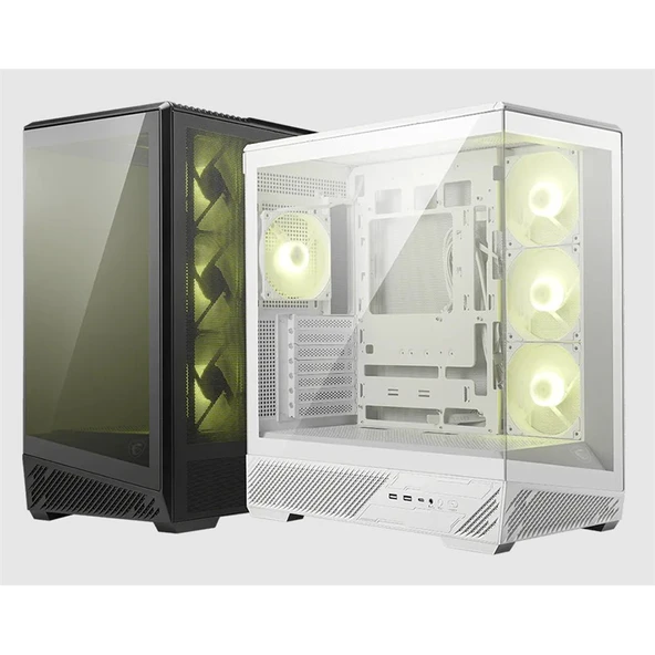 Mag Pano 130R Pz Temperli̇ Cam 3X120Mm Reverse Argb 1X120Mm Argb Fan Atx Panorami̇k Gami̇ng Bi̇lgi̇sayar Kasasi ürün görseli 1