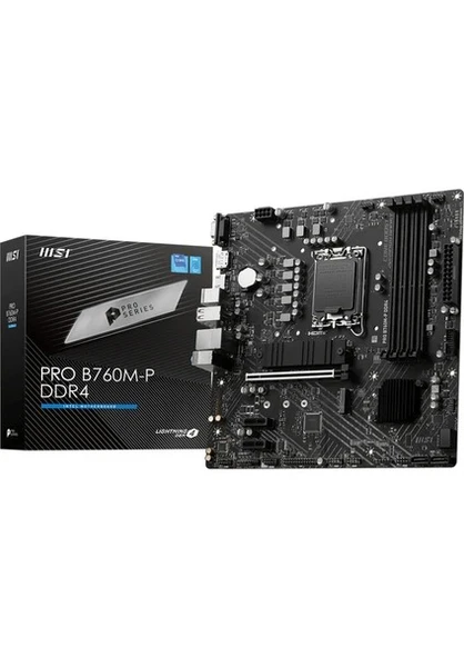 B760 Wifi Ddr5(X4) 6800(Oc) Hdmi / Dp 2.5G Lan Wifi-6E 1700P Pci-E Gen Usb3.2 Atx (12-13-14. Nesil) ürün görseli 1