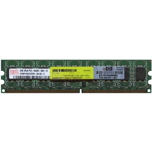 Hynix 2Gb 800Mhz Ddr2 2Rx8 Server Ram Hymp125U72Cp8-S6 Pc2-6400E -666-12 ürün görseli 1