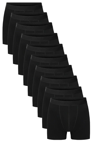 BLACK SWALLOW Erkek 10'lu Paket Likralı Pamuklu Boxer ürün görseli 1