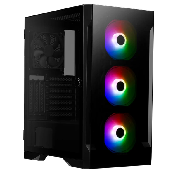 Gamdias Talos E2 Elite, 750W, 80+ Bronze, Tempered Glass, Argb, Atx Kasa ürün görseli 1