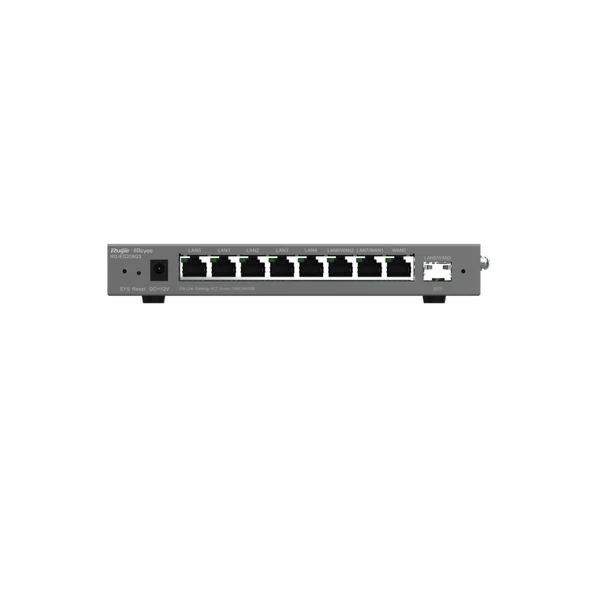 Ruijie Reyee Rg-Eg209Gs 9 Port, 1 Port Sfp, Web Yönetilebilir, 200 Kullanıcı, Bulut Yönetimli Yönlendirici ürün görseli 1