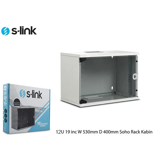 S-Li̇nk Sl-U12 Yeni̇ Nesi̇l 12U 530X400 19 İnc W Soho Rack Kabi̇n ürün görseli 1