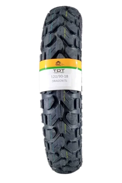 TDT TYRES 120/90-18 TL DRAGON Dubleks Motorsiklet Lastiği ürün görseli 1