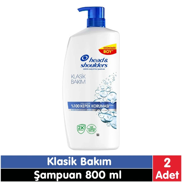 Head&Shoulders Klasik Bakım Şampuan 800 Ml 2 Adet ürün görseli 1