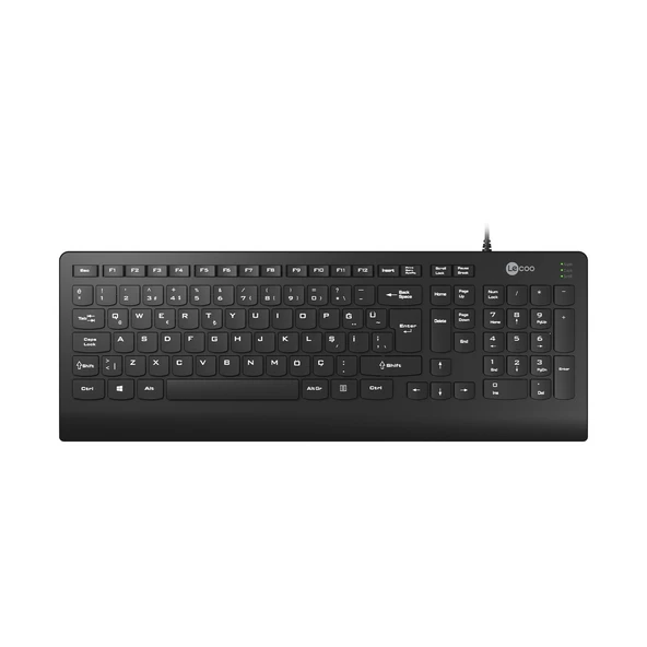 Lecoo Kb103 Q Usb Standart Siyah Klavye ürün görseli 1