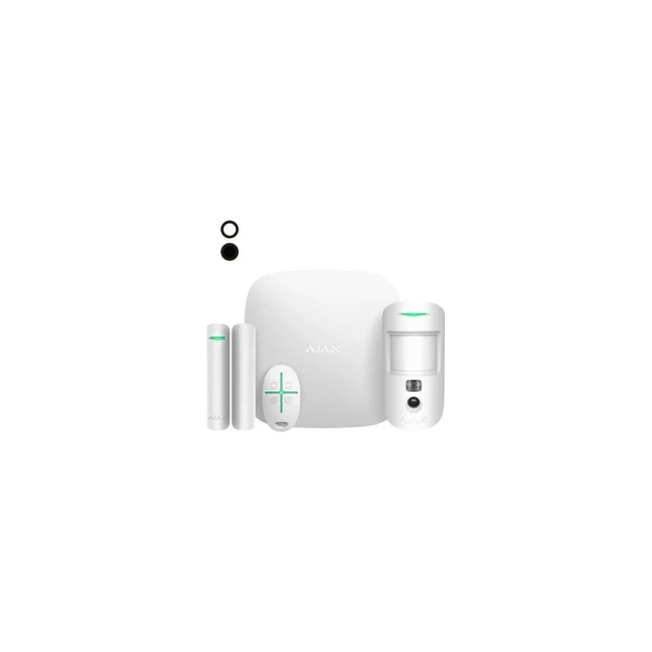 Ajax Starterkit Cam Plus, Kablosuz, Alarm Kiti, Beyaz ürün görseli 1