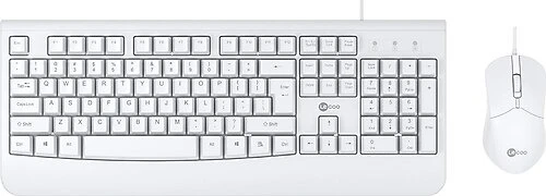 Lecoo Q Usb Kablolu Beyaz Klavye/Mouse Set Cm105 ürün görseli 1