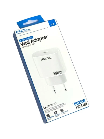 L4 PD 25W USB-C Girişli Şarj Başlığı - Resim 2