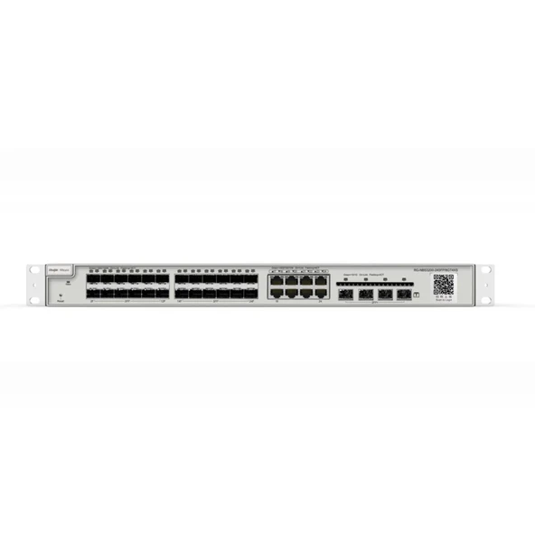 Ruijie Reyee Rg-Nbs3200-24Sfp/8Gt4Xs 24 Port, 24 Port 1G Sfp, 8 Port Gigabit Combo, 4 Port 10G Sfp, L2 Yönetilebilir Switch Metal Kasa ürün görseli 1