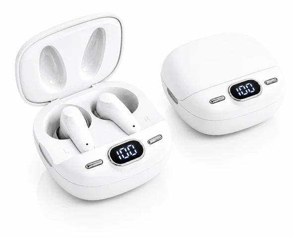 LED Dijital Şarj Göstergesi Dokunmatik Kontrol Kablosuz Bluetooth Kulaklık ürün görseli 1