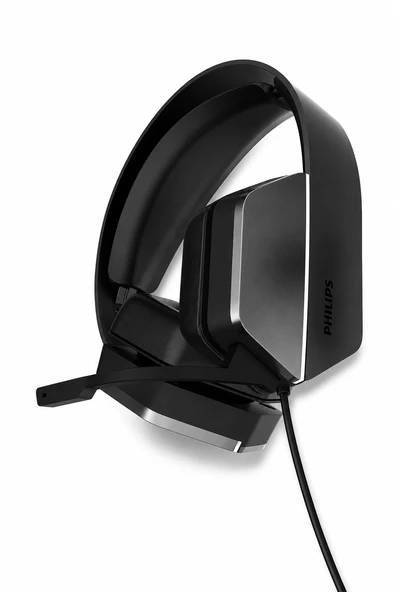 Philips TAG4106BK/00 7.1 Surround Oyuncu Kulaklığı, 50 mm, USB+3.5 mm, Çıkarılabilir Mikrofon, Siyah ürün görseli 1