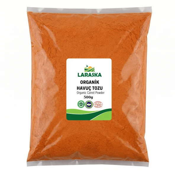 Organik Havuç Tozu 500g Organic Carrot Powder ürün görseli 1