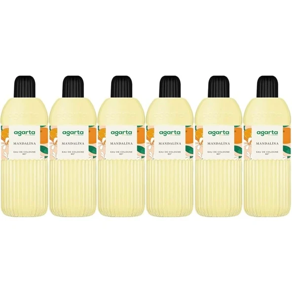 Agarta Kolonya 400 ML Mandalina 80 Derece Pet Şişe (6 Lı Set) ürün görseli 1