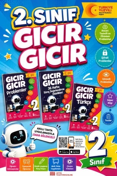 2.Sınıf Gıcır Gıcır Türkçe + Problemler + 36 Hafta Süreç Değerlendirme Etkinlikleri ürün görseli 1