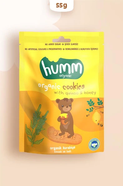 Organik Ballı Ve Kinoalı Kurabiye 55 gr ürün görseli 1