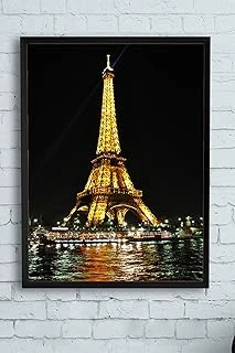Postermanya (Pster10973) Eyfel Kulesi Manzara Çerçeveli Tablo 3 (40X50Cm) ürün görseli 1