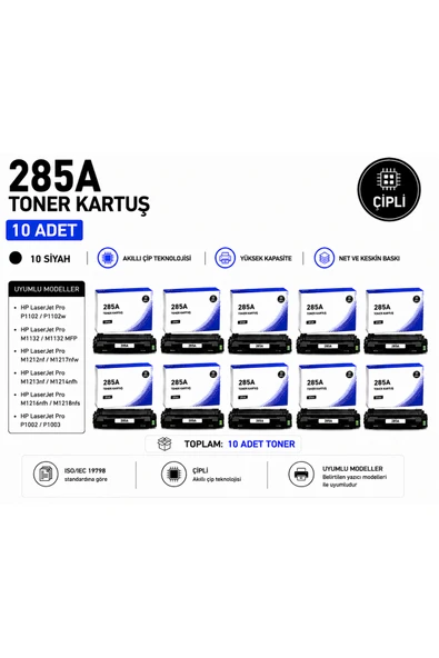 HP 285A Çipli Toner ( 10 Adet ) ürün görseli 1