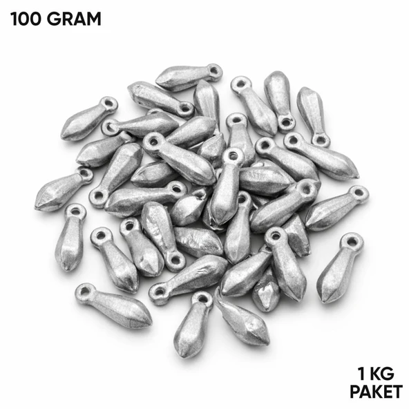 Armut Kurşun - Dip Olta Kurşunu - 100gr (1 KG) ürün görseli 1