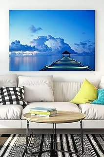 Postermanya (Pster15780) Masmavi Deniz Manzara Kanvas Tablo 40 X 60 ürün görseli 1
