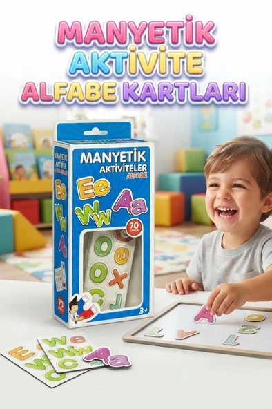 Manyetik Alfabe Seti – 70 Parça Eğitici Harfler ve Okul Öncesi Dil Gelişimi Destekleyen Oyun ürün görseli 1