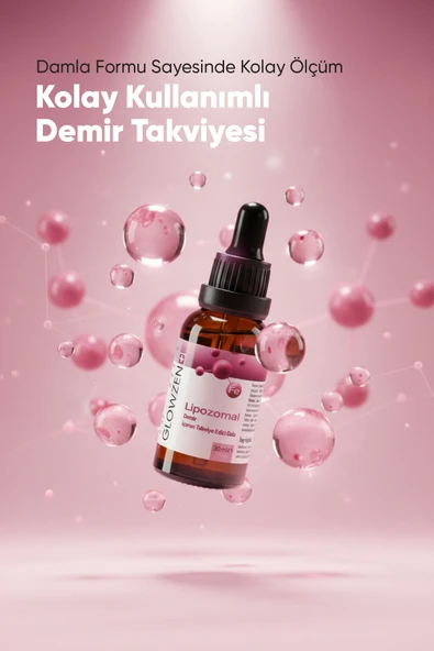 GLOWZEN+ Lipozomal Demir (Fe) 30 ml - Resim 2