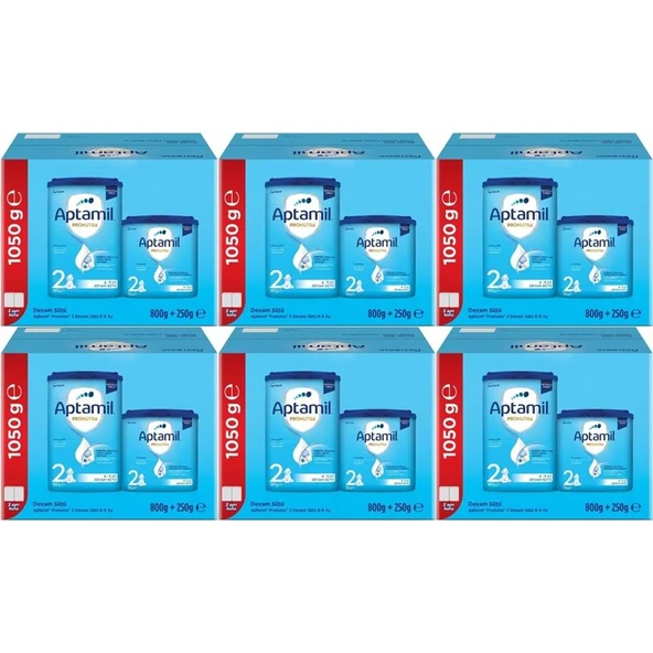 Nutrıcıa Aptamil Pronutra 1050GR (800+250GR) Devam Sütü No:2 (6-9 Ay) Avantaj Pk (6 Lı Set) ürün görseli 1