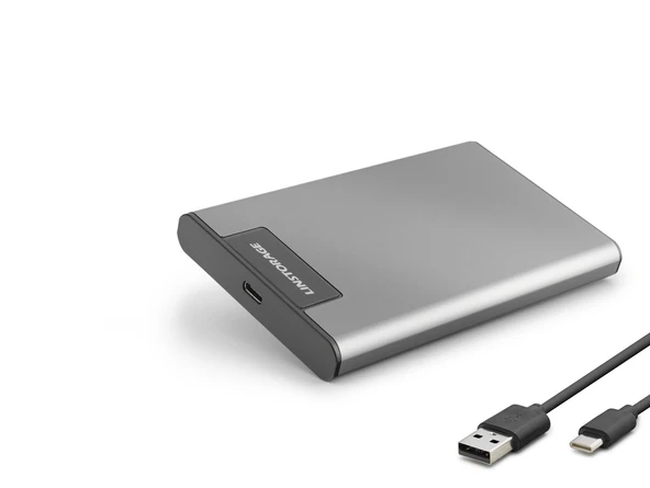 2.5 Inç Sata Hdd/Ssd Harici Disk Kutusu Usb 3.0 Type-C Rgb - Gümüş HDX1782 ürün görseli 1