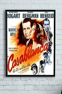 Postermanya (Pster10422) Casablanca-Kazablanka Film Afişi Çerçeveli Tablo 2 (50X70Cm) ürün görseli 1
