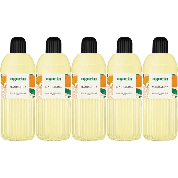 Agarta Kolonya 400 ML Mandalina 80 Derece Pet Şişe (5 Li Set) ürün görseli 1