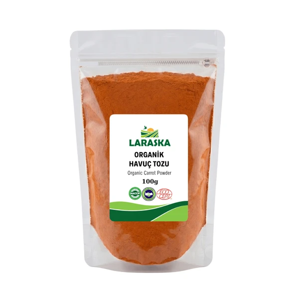 Organik Havuç Tozu 100g Organic Carrot Powder ürün görseli 1
